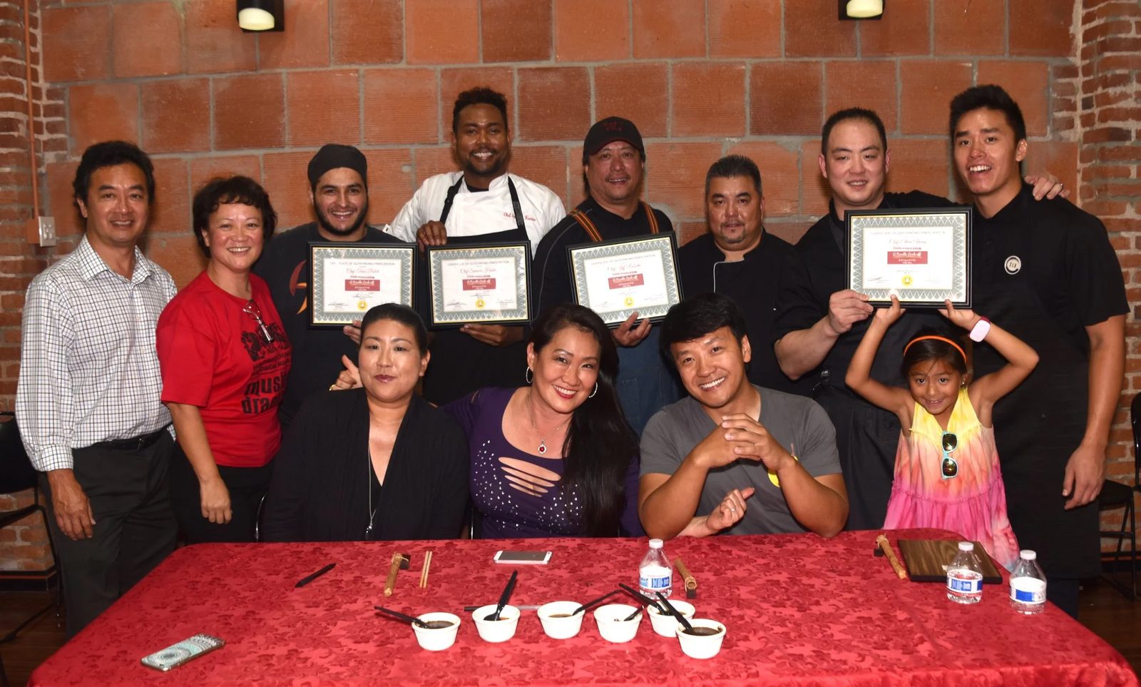 Dan Hom with honorees at the San Diego Chinese Historical Museum